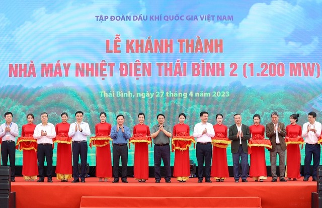 PHÓ CHỦ TỊCH QUỐC HỘI NGUYỄN KHẮC ĐỊNH DỰ LỄ KHÁNH THÀNH NHÀ MÁY NHIỆT ĐIỆN THÁI BÌNH 2